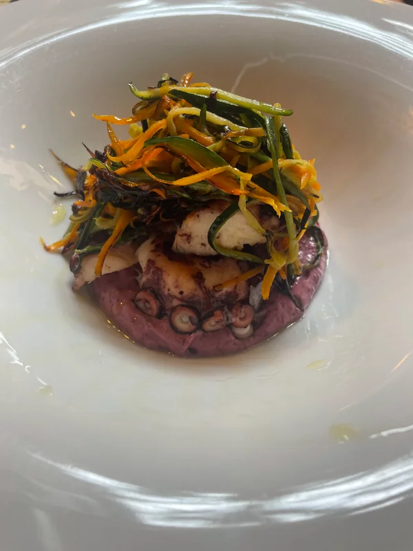Poulpe aux légumes