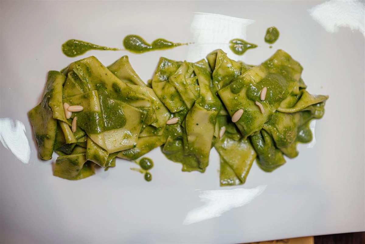Genuesische Küche: Mandilli mit Pesto